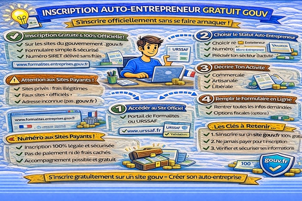 inscription auto-entrepreneur gratuit gouv