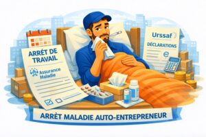 auto entrepreneur arret maladie