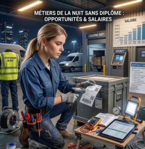 métiers de la nuit sans diplôme